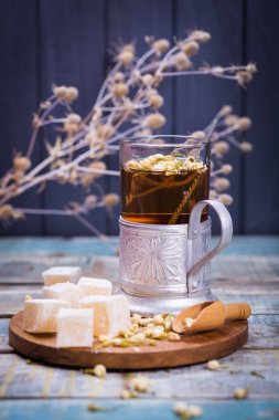 Türk lokumu ile çay