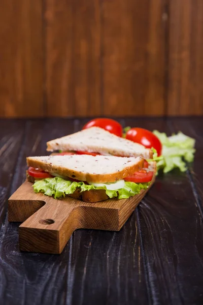 Sandwich vegetariano sano — Foto Stock