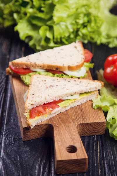 Sandwich vegetariano sano — Foto Stock