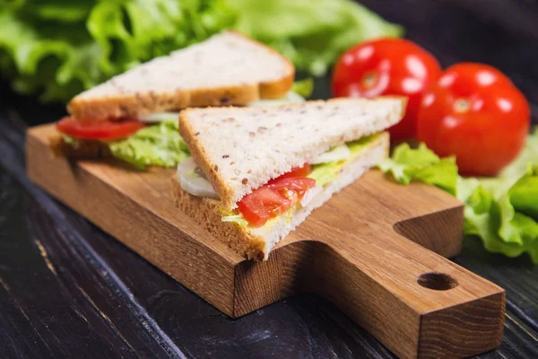 Sándwich vegetariano saludable — Foto de Stock