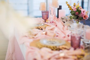 Düğün masa dekorasyonu