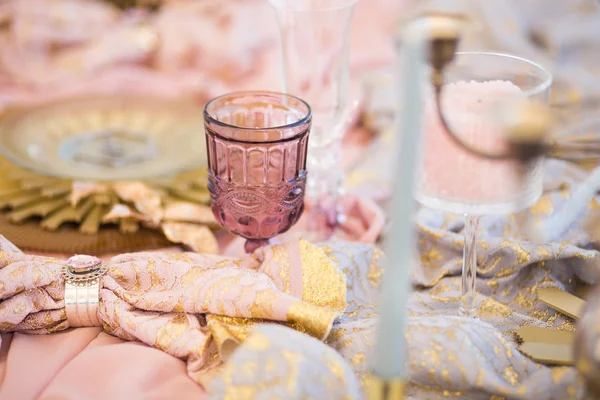 Tischdekoration für Hochzeiten — Stockfoto