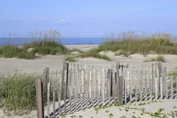 Caswell Beach, Nc Land en zeegezicht — Stockfoto