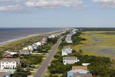 Oak Island, Nc bir deniz feneri üzerinden görünümünü