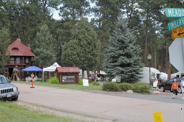 Entrance to the Annual Evergreen Arts Festiva — Stock Photo, Image