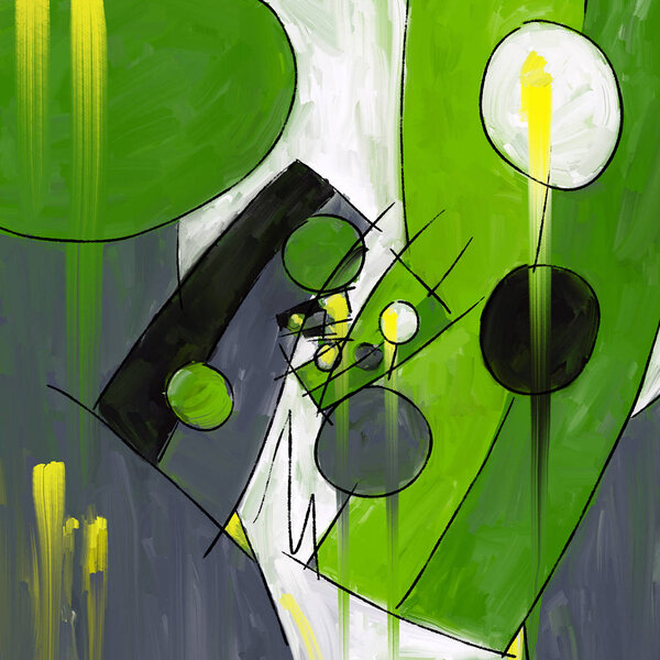 Geometric strokes abstraction