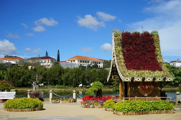 Jardín de flores en Dalat — Foto de Stock