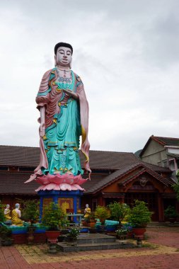 Buda pagoda bahçede duran