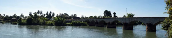 Brug over Mekong — Stockfoto