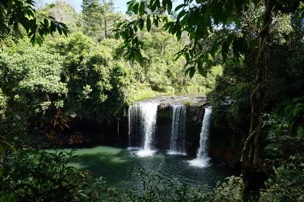 Cachoeira em floresta densa — Fotografia de Stock