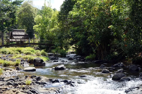 Fiume e ponte — Foto Stock