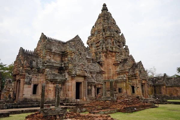 Wewnętrzny dziedziniec świątyni khmerski — Zdjęcie stockowe