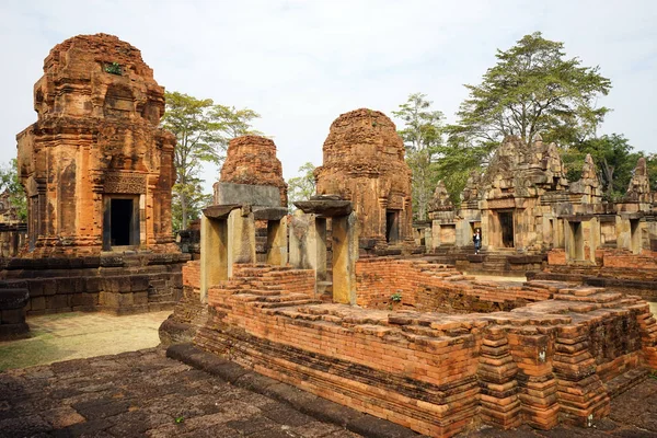 Внутри кхмерского храма — стоковое фото