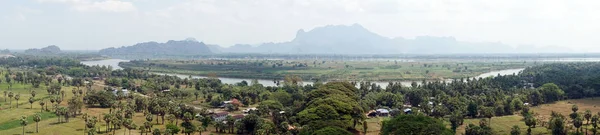 Panorama do Rio Thanlyin — Fotografia de Stock