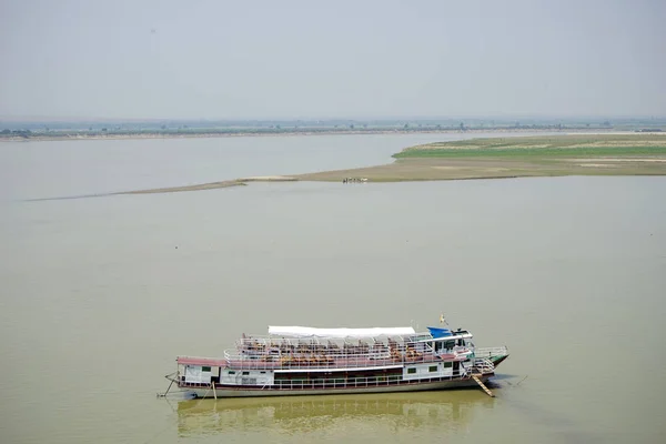 Ayerawady-floden nära Bagan — Stockfoto