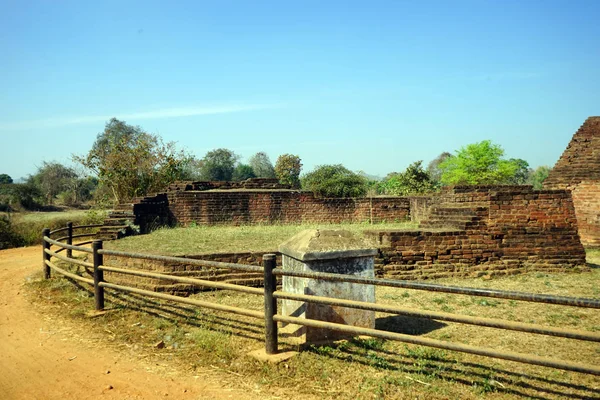 Antika vägg i Myanmar — Stockfoto