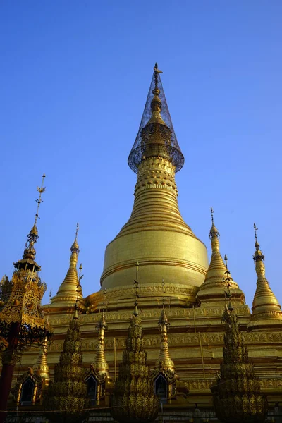 Pagode de Shwesandaw em Mianmar — Fotografia de Stock