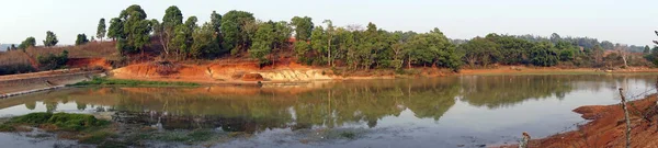 Panorama da lagoa — Fotografia de Stock