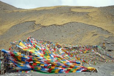 Tibet Bayraklarda 