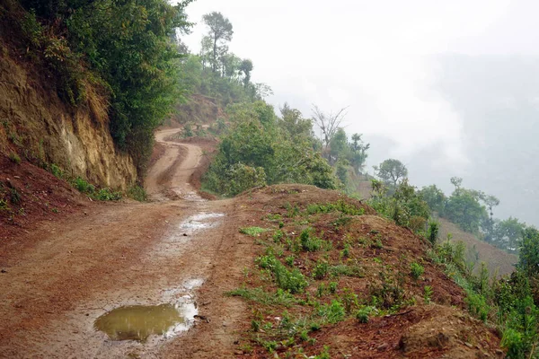 Strada sterrata bagnata — Foto Stock