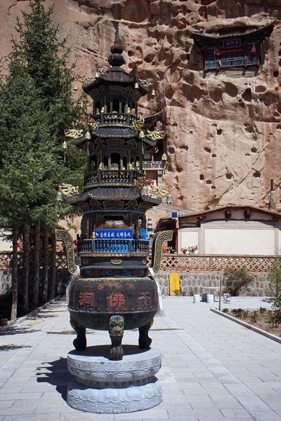 Matisi monastery and rock — Stock Photo, Image