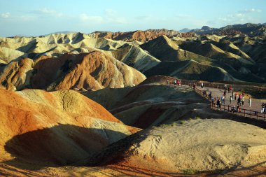 Zhangye Danxia gün batımı