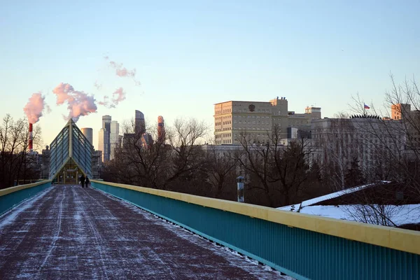 Gyalogos híd-Moszkva — Stock Fotó