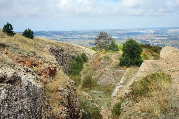 Sebastopol Rusko Circa Září 2019 Jižní Pevnost Hoře Asketi Balaklavy — Stock fotografie