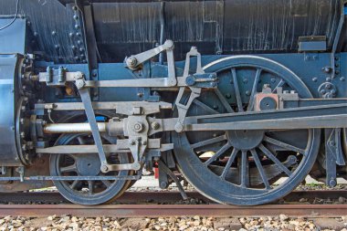 Stesm lokomotif tekerlekler