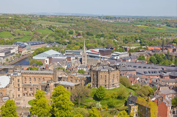 Vista aérea del castillo de Durham — Foto de Stock