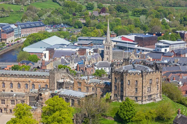 Vista aérea del castillo de Durham — Foto de Stock