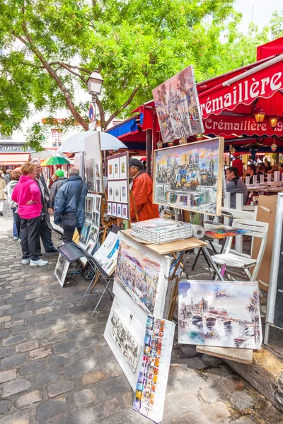 Arte de Montmartre se atasca — Foto de Stock