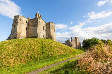 Warkworth Castle in Northumberland, England clipart