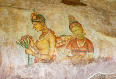 Sigiriya Rock Fresco