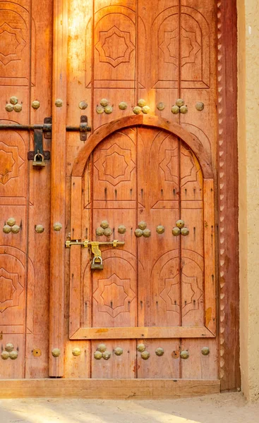 Traditional Arabian Door Within a Door — Stock Photo, Image