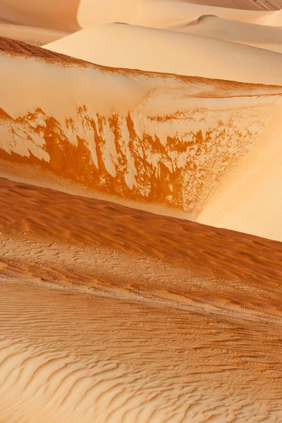 Dune abstraktní vzory v pustém — Stock fotografie