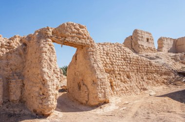 Ruins in an Al Ain Oasis clipart