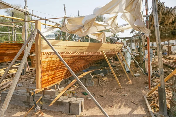 Abu Dhabi Boatyard — Stock fotografie