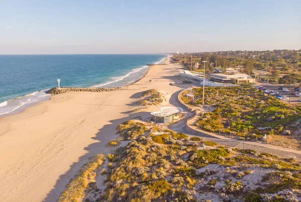 Perth 'teki şehir plajının havadan görüntüsü — Stok fotoğraf