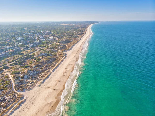 Perth 'teki şehir plajının havadan görüntüsü — Stok fotoğraf