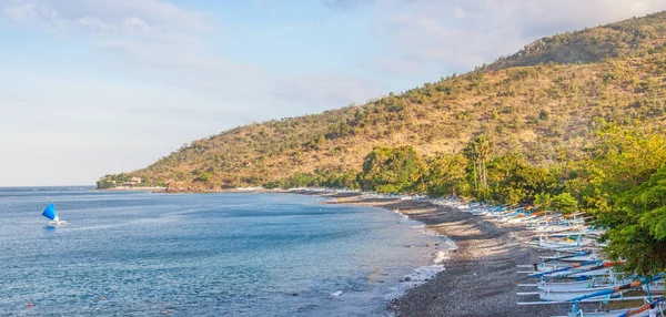 Jukungs de vela balinés — Foto de Stock