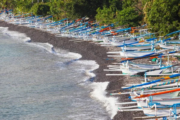 Traditional Jukungs in Bali — Stock Photo, Image