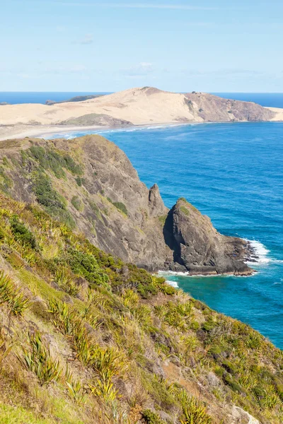 Пляж Верахи Мыса Фага Северной Оконечности Северного Острова Новой Зеландии — стоковое фото