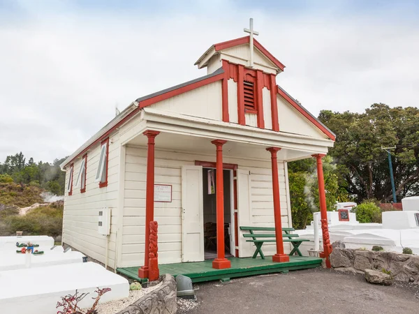 Rotorua Nova Zelândia Junho 2010 Igreja Católica Imaculada Conceição Whakarewarewa — Fotografia de Stock