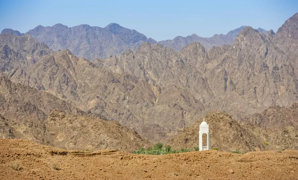 Minaret Hidden Valley Hajar Mountains Town Ray Sultanate Oman — Stock Photo, Image