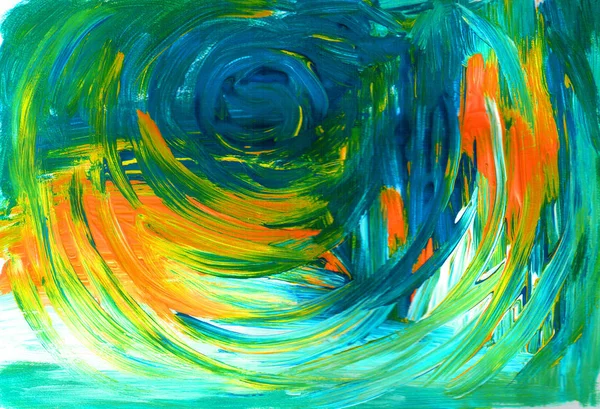 Astratto disegnato a mano acrilico sfondo creativo in stile grungy. Multicolore. Colpo di pennello — Foto Stock