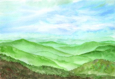 el çizimi suluboya arkaplan. 