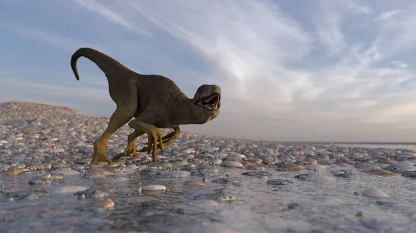 Rendering Walking Tyrannosaurus Dinosaur — ストック写真