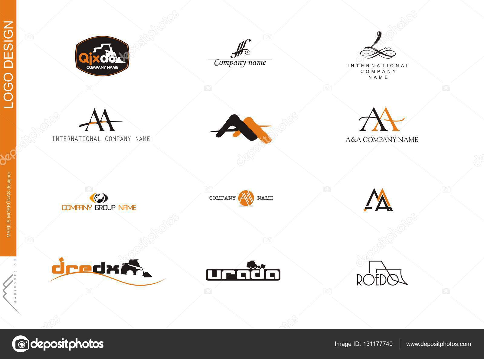 06 Company Logo Mm Stock Vector C Mariusdesigner Gmail Com