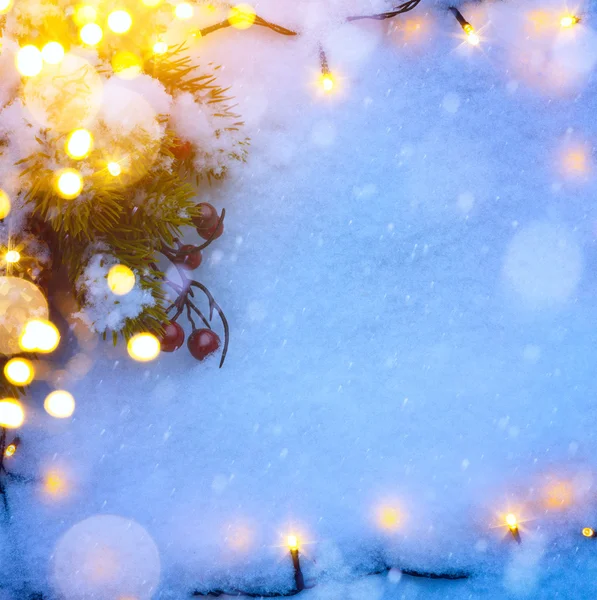 Art Christmas holidays  snow background — ストック写真